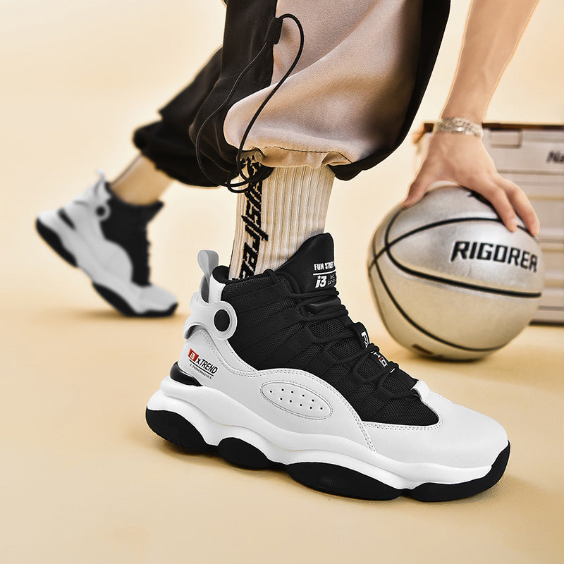 Men's High-Top Basketball Shoes – Shock Absorbing Non-Slip Sneakers | MYN2O