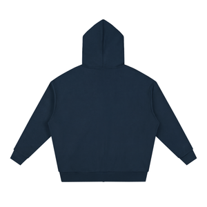 Unisex Loose Fit Full-Zip Hoodie – Premium Casual Streetwear Sweatshirt