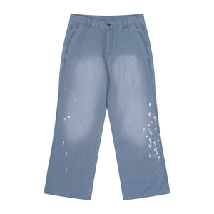 Men's Vintage Wash Splatter Denim Jeans