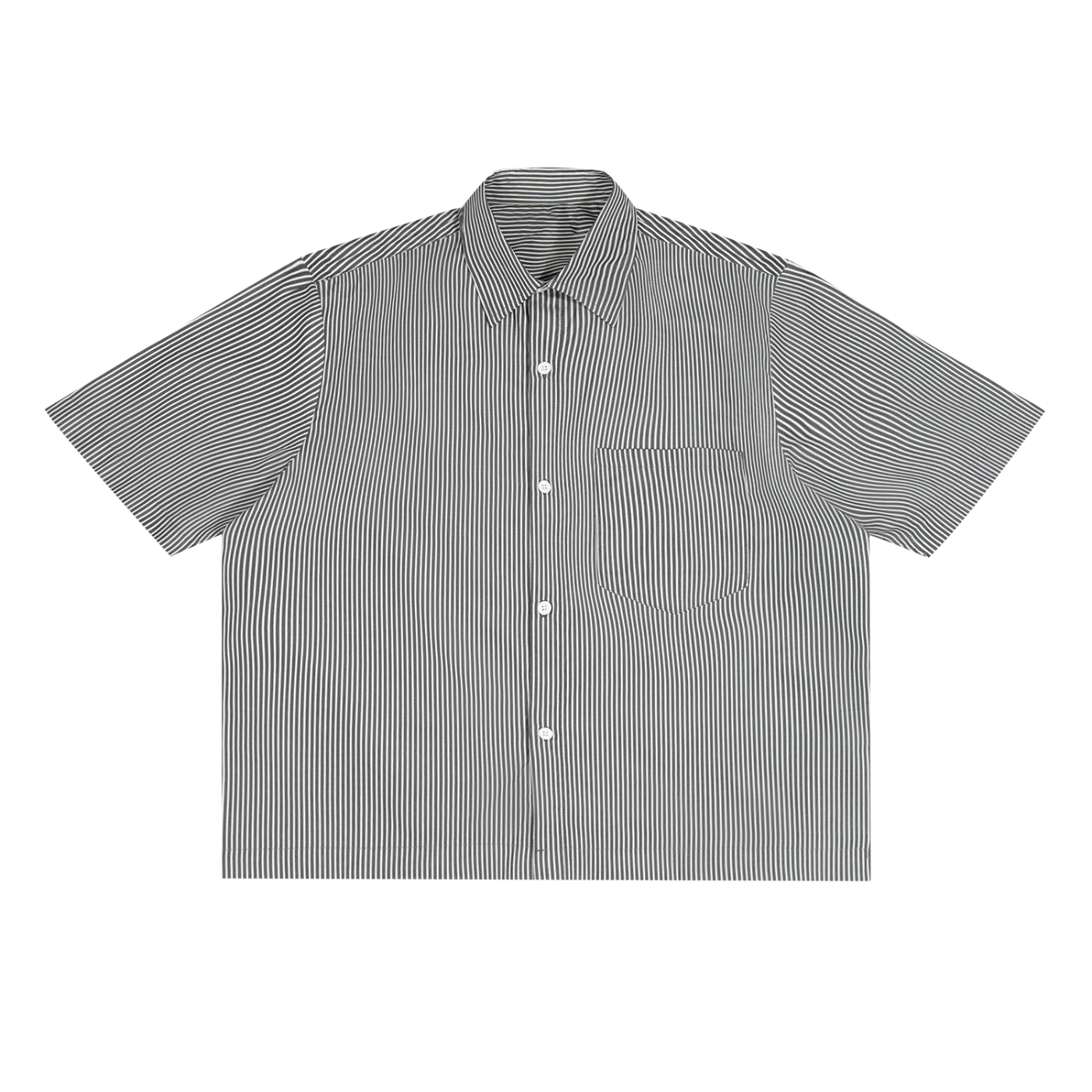 Oversized Vertical Stripe Boxy Shirt