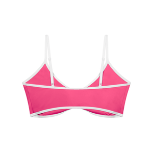 Women's Color Block Ruched V-Neck Sports Bra – Medium Support Activewear Bra