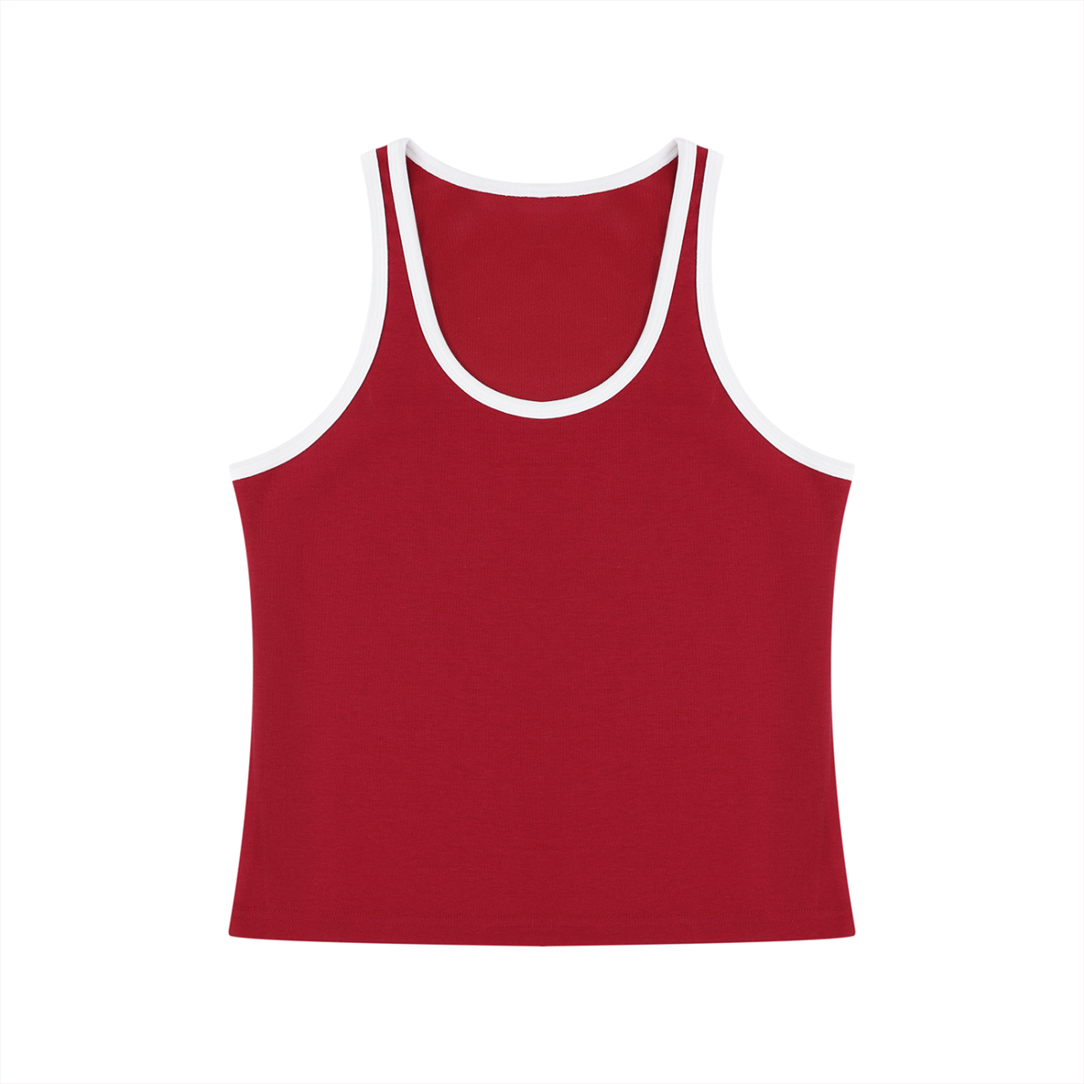 Women's Color Block Cropped Tank Top – Athletic Sleeveless Activewear Top