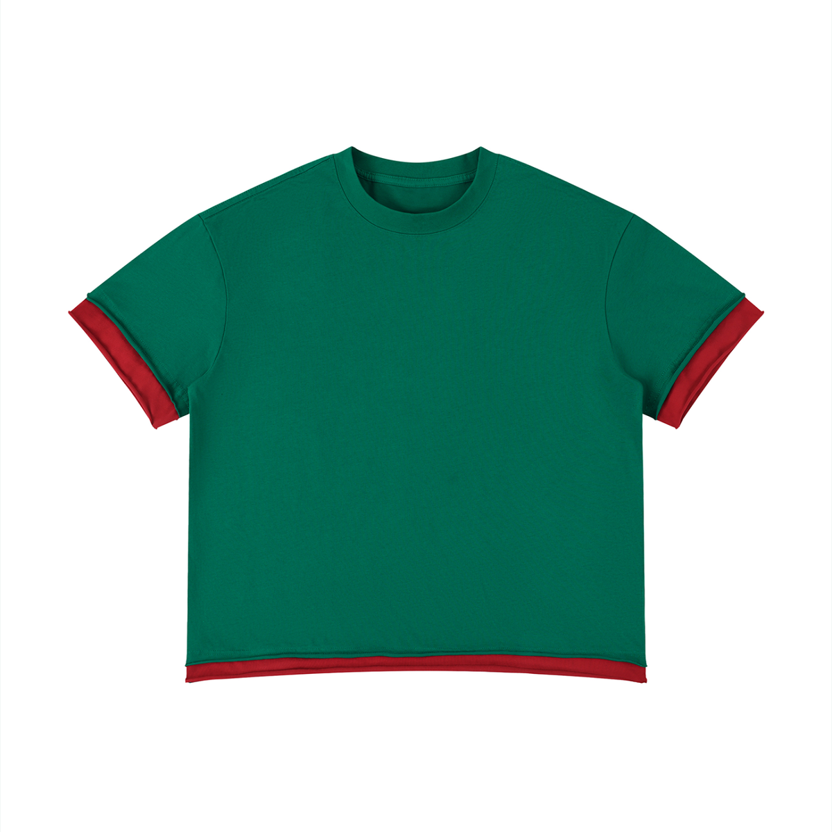 Unisex Boxy Color Block T-Shirt – Oversized Premium Streetwear Tee