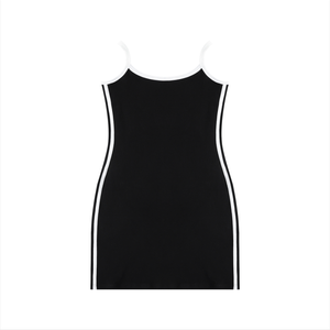 Women's Color Block Mini Dress – Slim Fit Casual Summer Dress