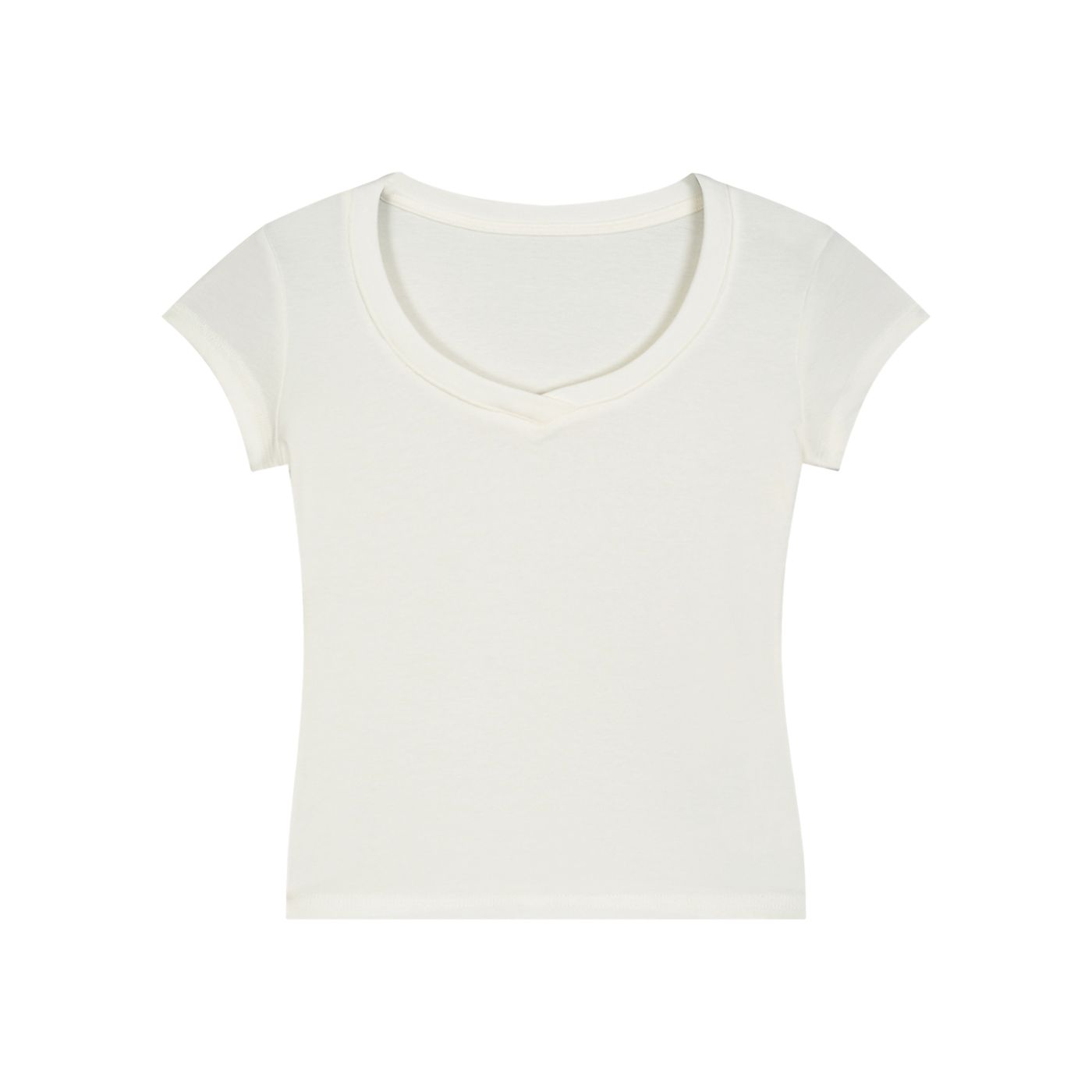 Essential V-Neck Bodycon T-Shirt