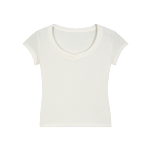 Essential V-Neck Bodycon T-Shirt