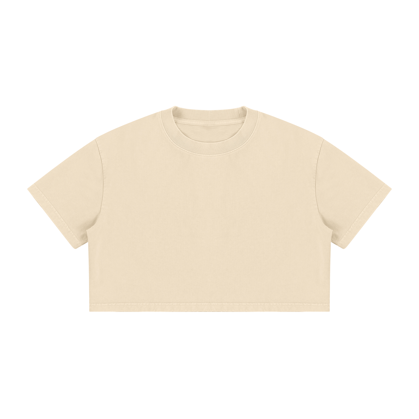 Women's Mineral Wash Cotton Crop T-Shirt
