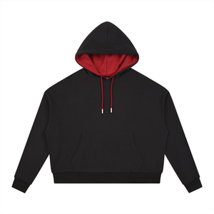 Contrast Drawstring Hoodie