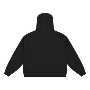 Boxy Button Placket Hoodie