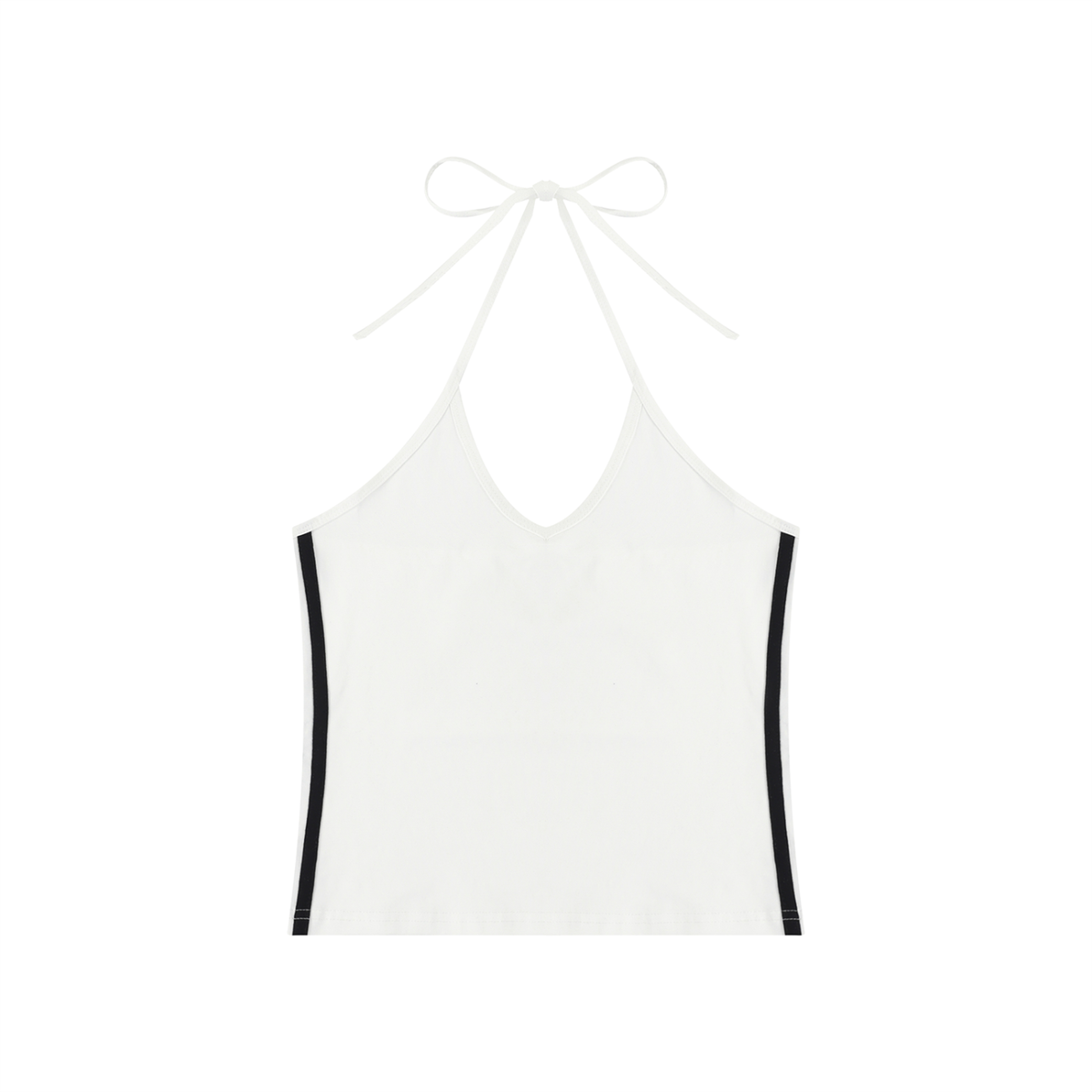 Women's Color Block Halter Crop Tank Top – Sleeveless Summer Essential