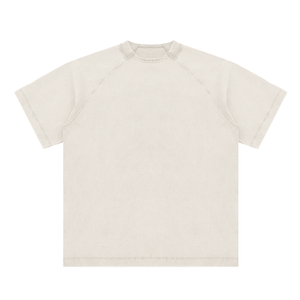 Vintage Washed Raglan Cotton T-Shirt