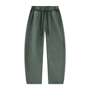 Unisex Vintage Wash Barrel Leg Fleece Sweatpants