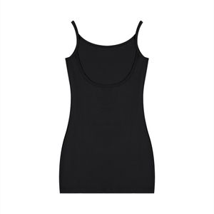 Women's Solid Sleeveless Bodycon Dress – Slim Fit Casual Midi Dress