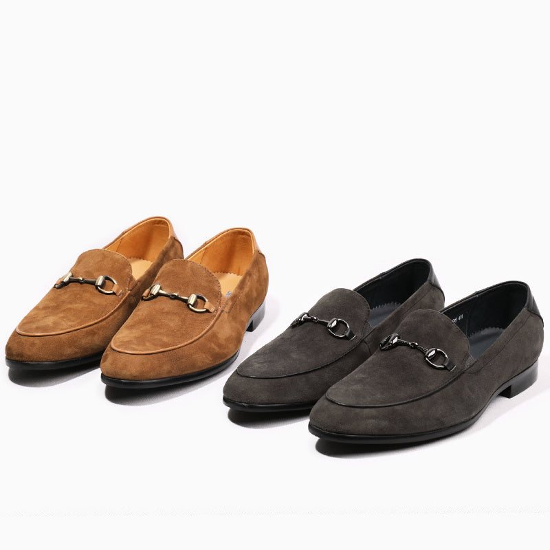 Men’s Suede Horsebit Slip-On Shoes – MYN2O

