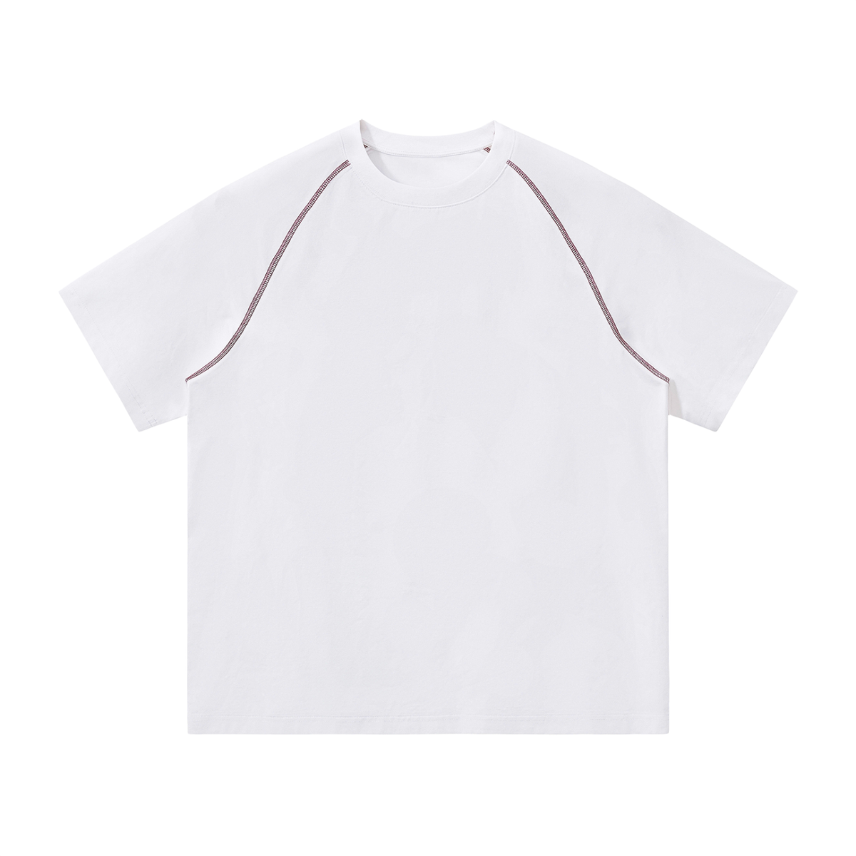 Unisex Contrast Stitch Raglan T-Shirt – Oversized Streetwear Tee