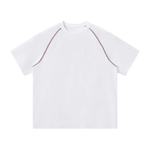 Unisex Contrast Stitch Raglan T-Shirt – Oversized Streetwear Tee