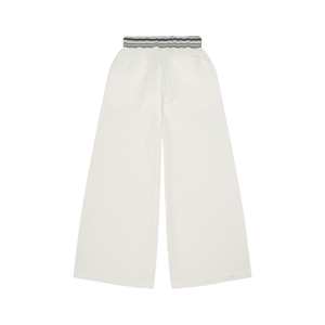 Striped Waist Wide Leg Pants