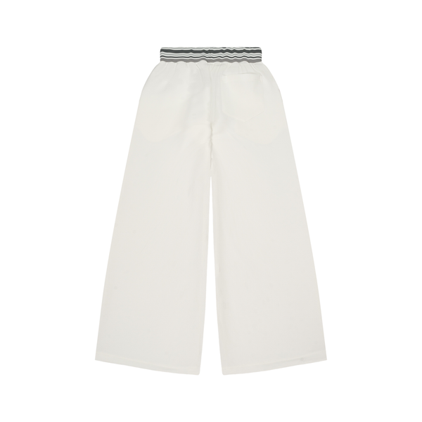 Striped Waist Wide Leg Pants