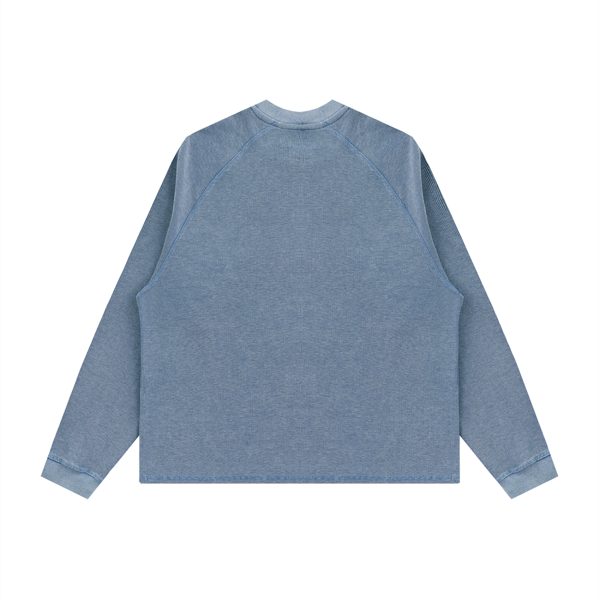 Unisex Vintage Wash Boxy Waffle T-Shirt – Oversized Textured Streetwear Tee