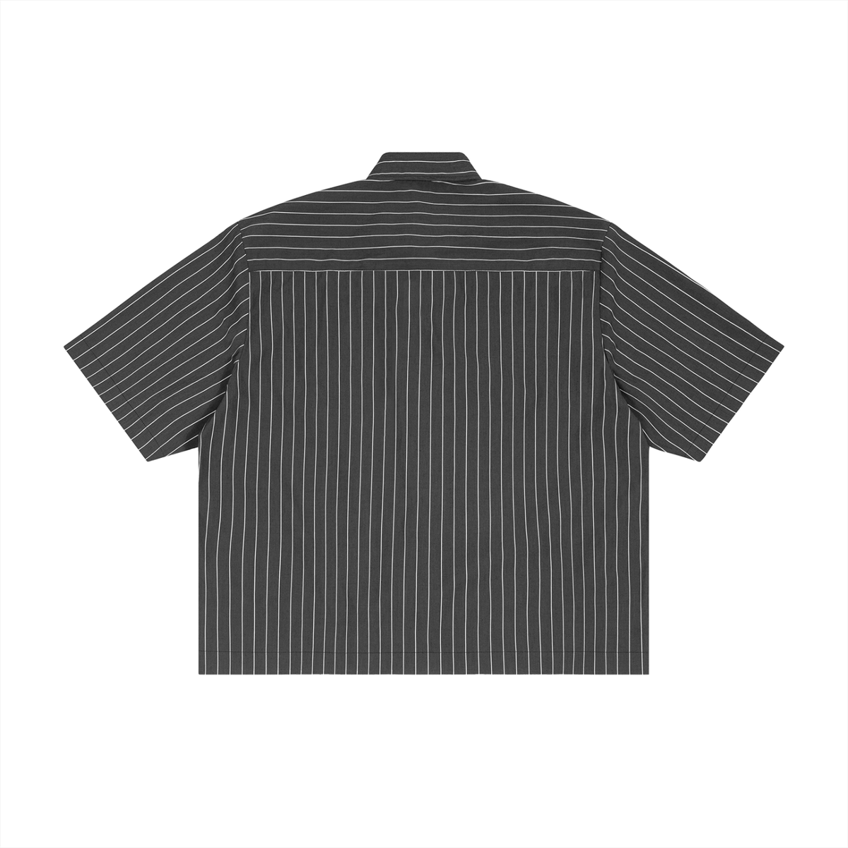 Unisex Striped Boxy Button-Up Shirt – Oversized Casual Streetwear Shirt