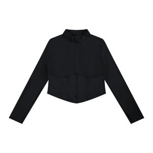 Women's Slim Fit Full-Zip Performance Jacket – Activewear Yoga Jacket
