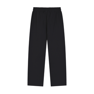 Solid Color Straight-Leg Sweatpants