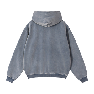 Zip-Through Boxy Fleece Hoodie