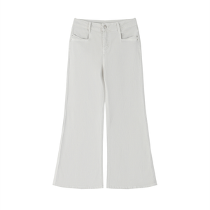 Women's Vintage Wash Flared Leg Jeans – High-Waisted Stretch Denim Pants