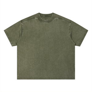 Unisex Vintage Wash Boxy T-Shirt – Oversized Premium Streetwear Tee