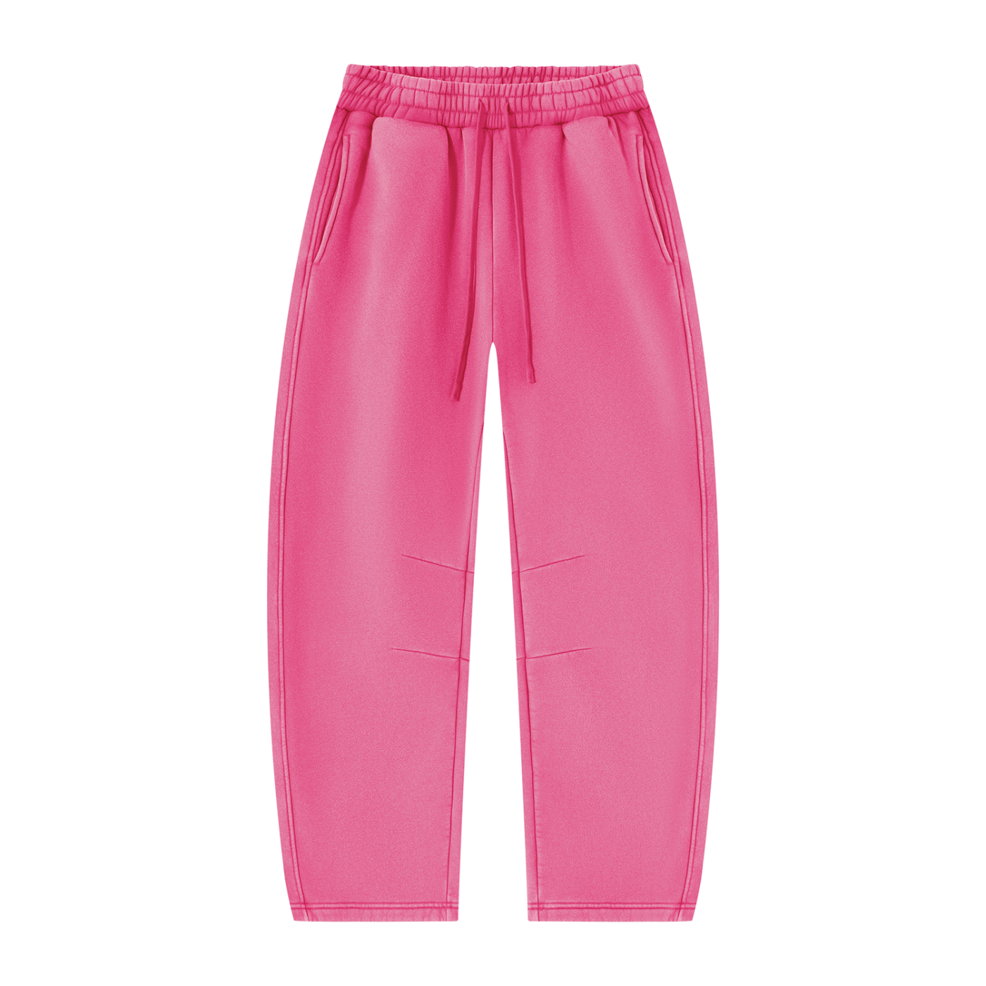 Unisex Vintage Wash Barrel Leg Fleece Sweatpants