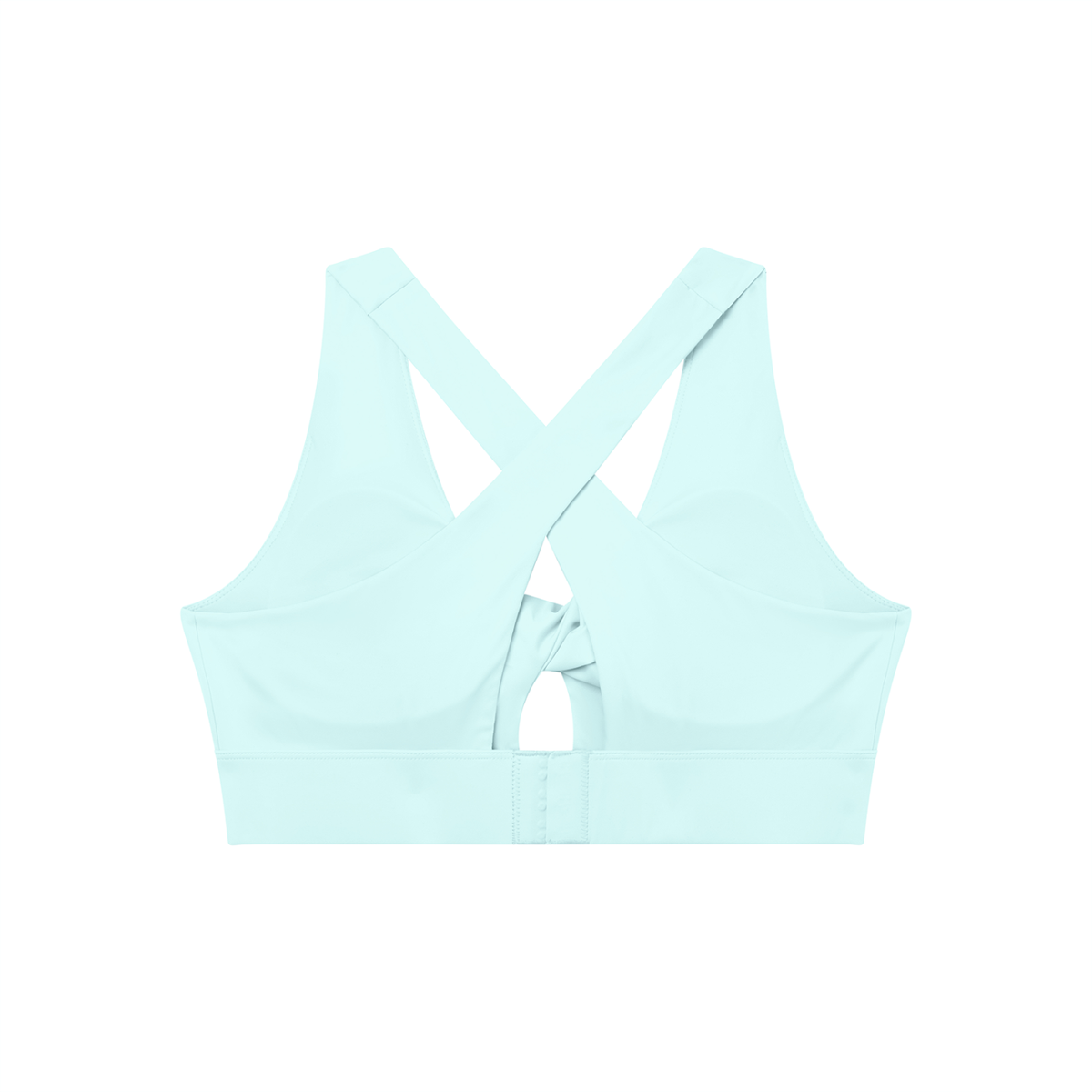 Women's Twist Front V-Neck Sports Bra – Seamless Medium Support Activewear Bra