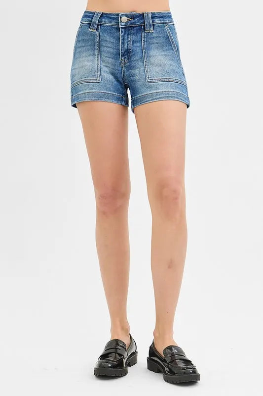 RISEN Low Rise Patched Pocket Shorts – MYN2O