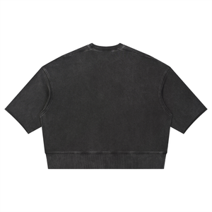 Unisex Mineral Wash Boxy Raw Edge T-Shirt – Premium Oversized Streetwear Tee