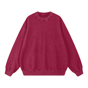 Snow Washed Oversized Sweatshirt – Premium Unisex Heavyweight Streetwear Pullover