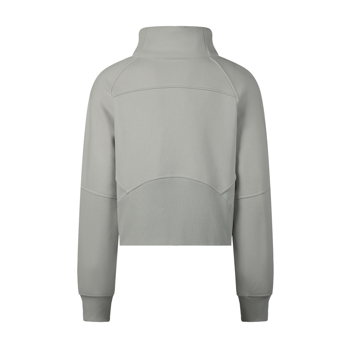 Cropped Half-Zip Sweatshirt