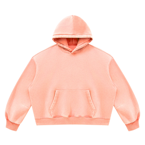 Unisex Vintage Wash Boxy Fleece Hoodie