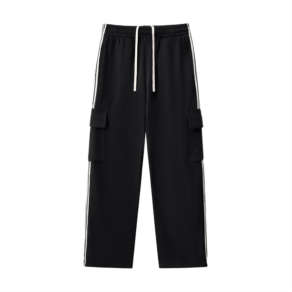 Side Stripe Straight-Leg Pants