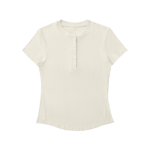 Modal Bodycon Henley Shirt