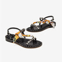 Women’s Studded Leather Flat Sandals – French-Inspired, Chic & Edgy | MYN2O