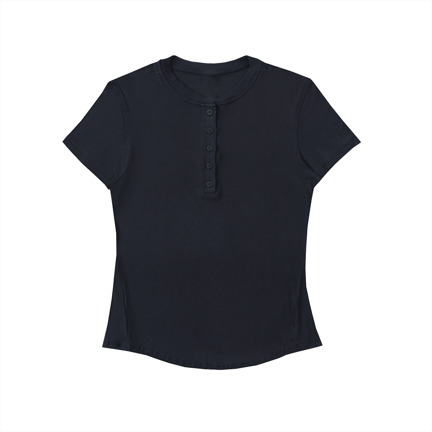 Modal Bodycon Henley Shirt