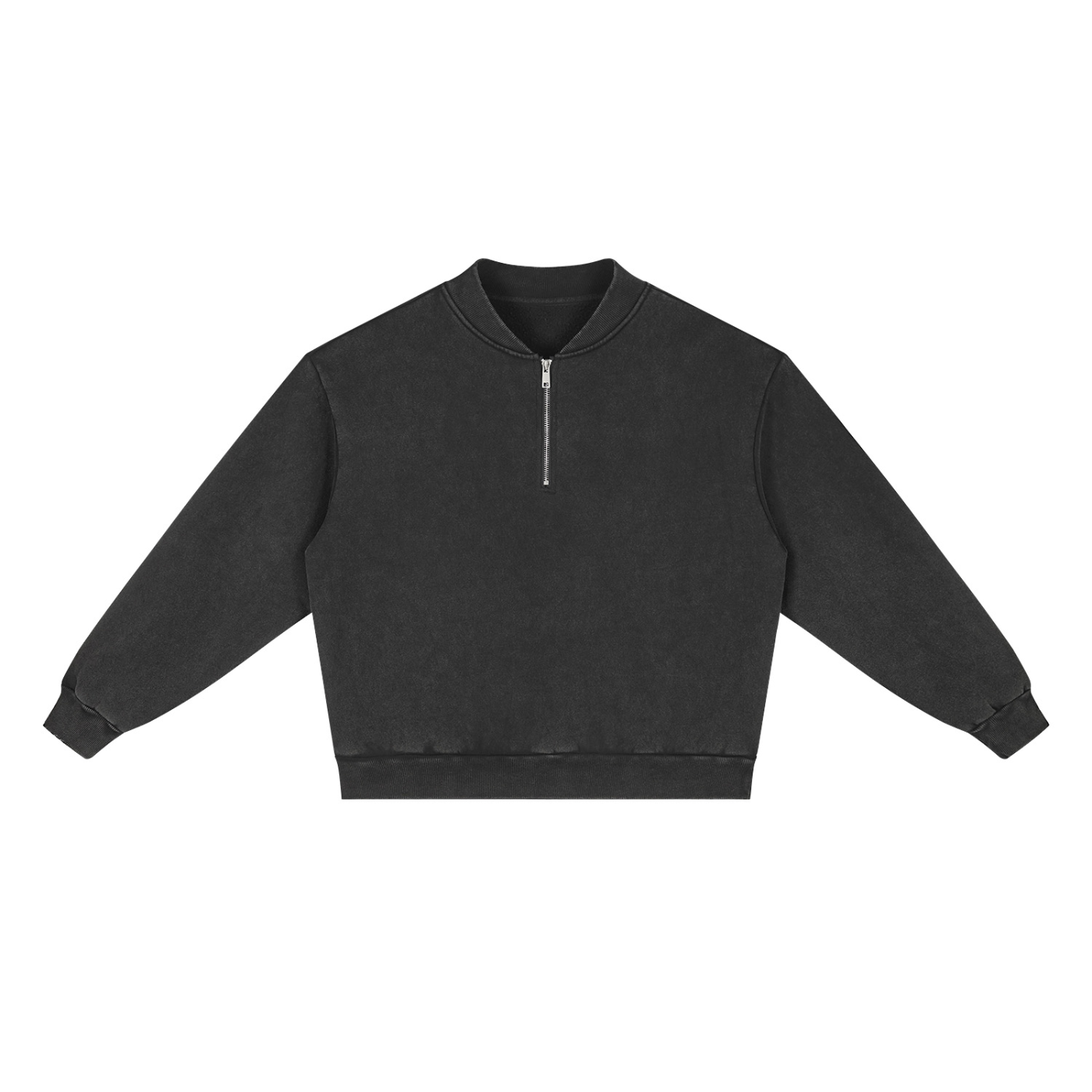 Unisex Vintage Wash Fleece Quarter Zip Sweatshirt