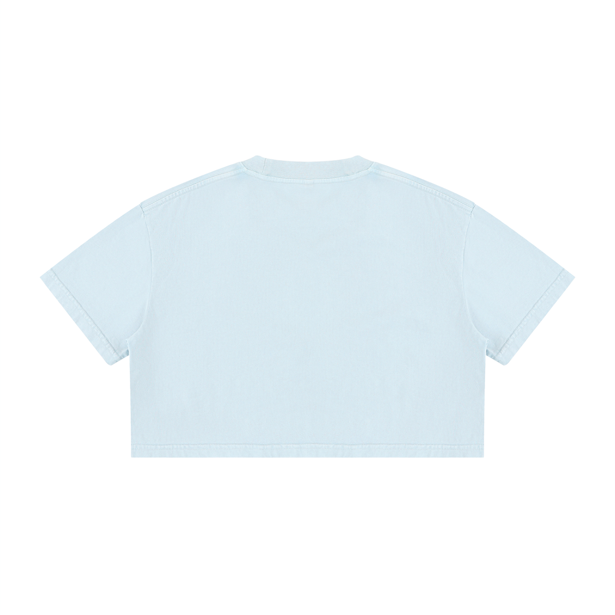 Women's Mineral Wash Cotton Crop T-Shirt – Vintage Oversized Cropped Streetwear Tee