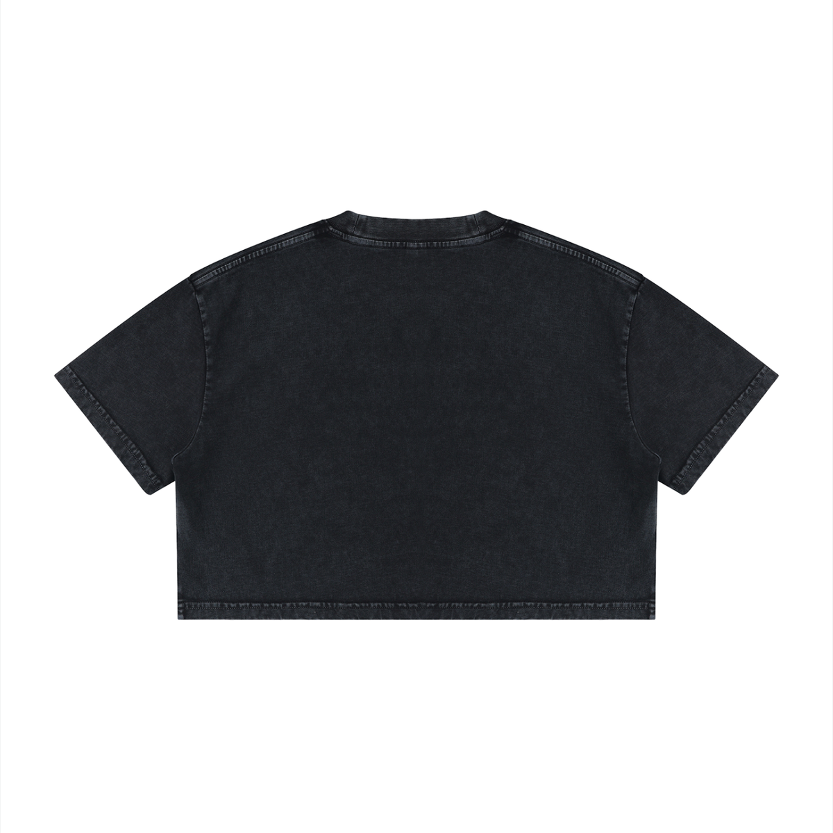 Women's Mineral Wash Cotton Crop T-Shirt – Vintage Oversized Cropped Streetwear Tee