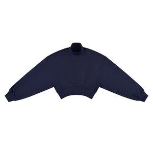 Women's Crop Mock Neck Sweatshirt