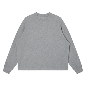 Unisex Waffle Boxy Long Sleeve T-Shirt – Oversized Textured Streetwear Tee