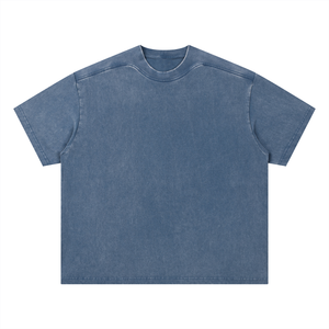 Unisex Vintage Wash Boxy T-Shirt – Oversized Premium Streetwear Tee