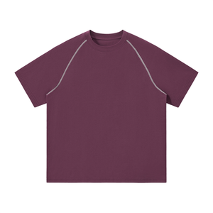Unisex Contrast Stitch Raglan T-Shirt – Oversized Streetwear Tee