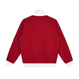 Contrast Side Stripe Fleece Track Jacket