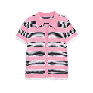 Casual All-Match Short-Sleeve Knit Top For Women