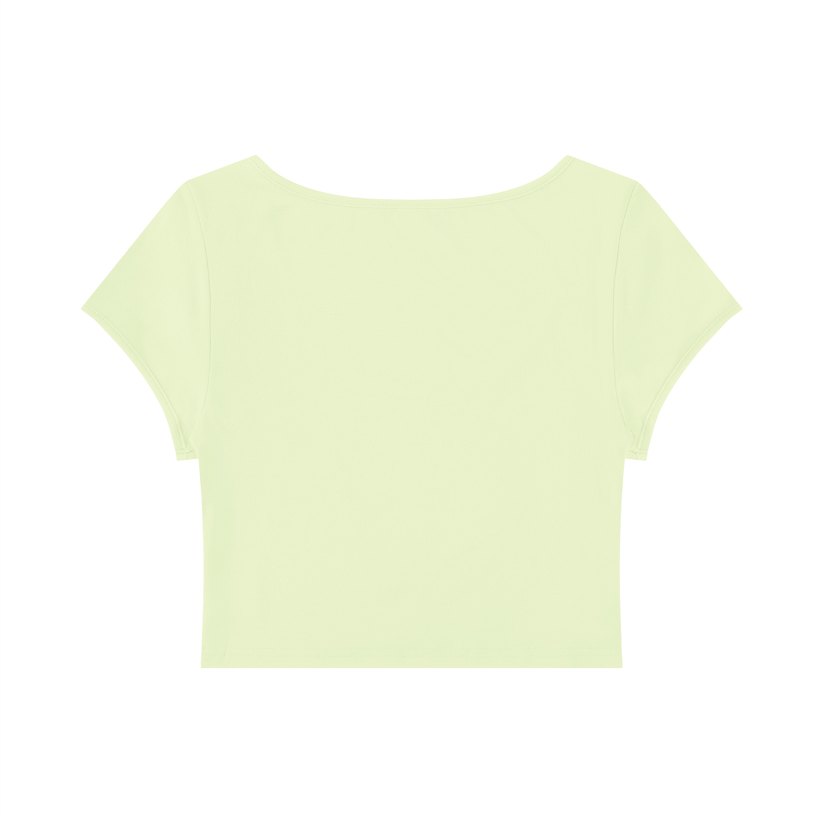 Women's Slim Cap Sleeve Crop T-Shirt – Fitted Everyday Essential Top